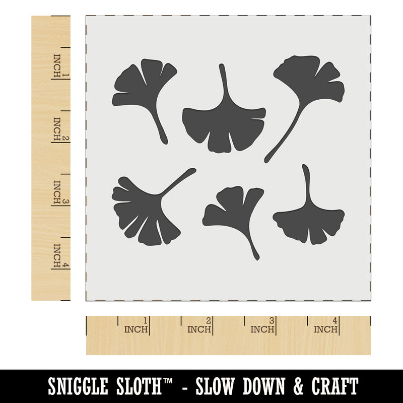 Gingko Leaves Wall Cookie DIY Craft Reusable Stencil