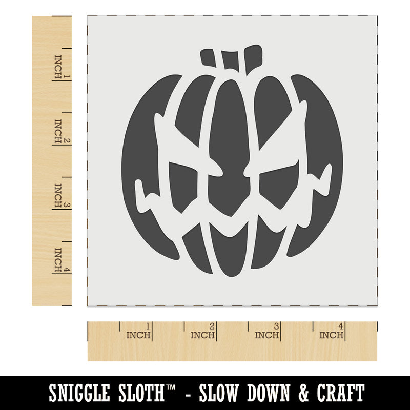 Halloween Jack-O'-Lantern Pumpkin Wall Cookie DIY Craft Reusable Stencil