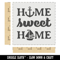 Nautical Beach Home Sweet Home Wall Cookie DIY Craft Reusable Stencil