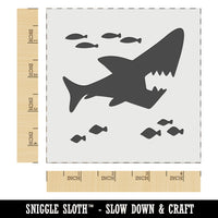 Shark and School of Fish Wall Cookie DIY Craft Reusable Stencil