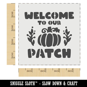Welcome to Our Pumpkin Patch Fall Autumn Wall Cookie DIY Craft Reusable Stencil