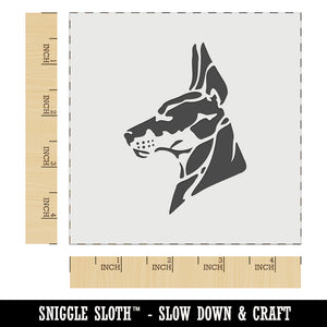 Alert Doberman Pinscher Guard Dog Wall Cookie DIY Craft Reusable Stencil