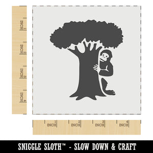 Bigfoot Sasquatch Hiding Behind Tree Wall Cookie DIY Craft Reusable Stencil