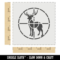 Hunting Hunter Deer in Crosshair Wall Cookie DIY Craft Reusable Stencil