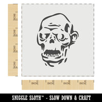 Spooky Zombie Head Halloween Monster Wall Cookie DIY Craft Reusable Stencil