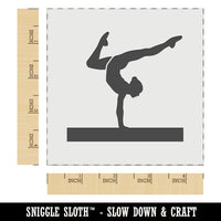 Balance Beam Artistic Gymnastics Wall Cookie DIY Craft Reusable Stencil