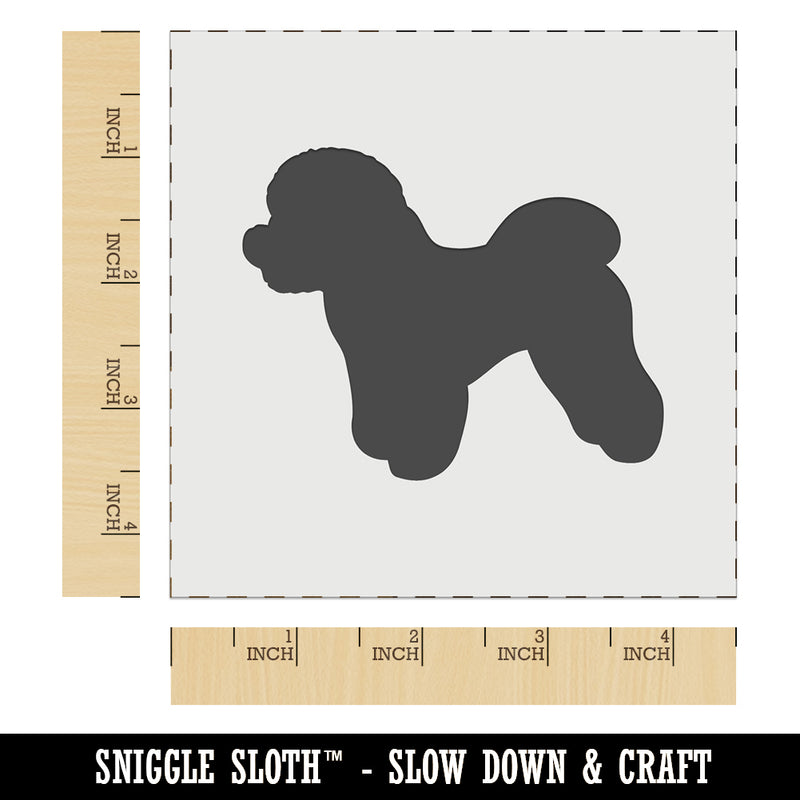 Bichon Frise Dog Solid Wall Cookie DIY Craft Reusable Stencil