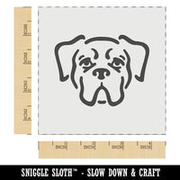 Boxer Dog Head Wall Cookie DIY Craft Reusable Stencil