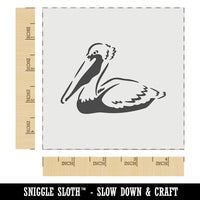 Brown Pelican Wall Cookie DIY Craft Reusable Stencil