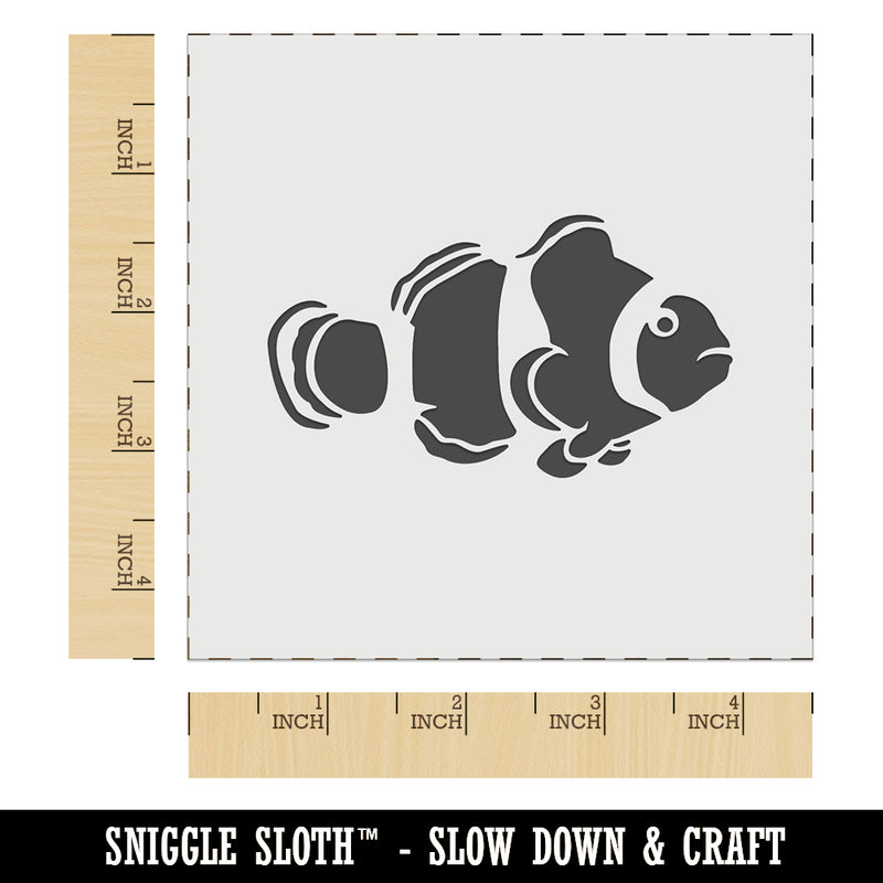 Clownfish Clown Fish Wall Cookie DIY Craft Reusable Stencil