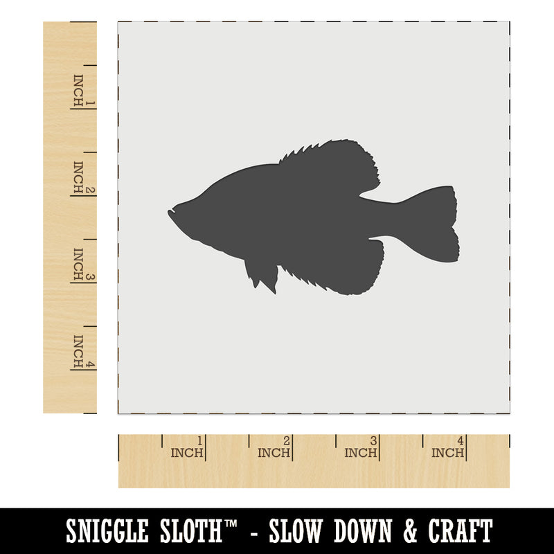 Crappie Fish Silhouette Wall Cookie DIY Craft Reusable Stencil