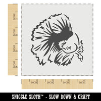 Fancy Betta Fish Wall Cookie DIY Craft Reusable Stencil