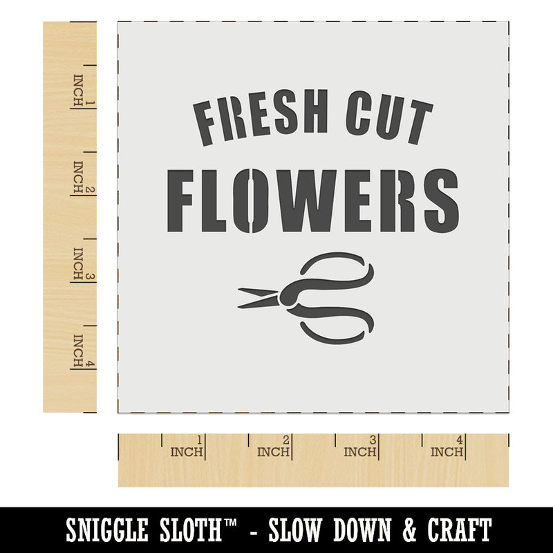 Fresh Cut Flowers Wall Cookie DIY Craft Reusable Stencil