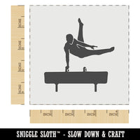 Pommel Horse Artistic Gymnastics Wall Cookie DIY Craft Reusable Stencil