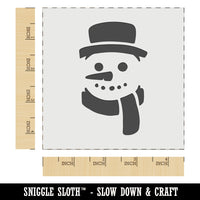 Snowman Face with Scarf Winter Wall Cookie DIY Craft Reusable Stencil