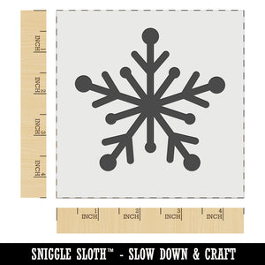 Star Snowflake Winter Wall Cookie DIY Craft Reusable Stencil