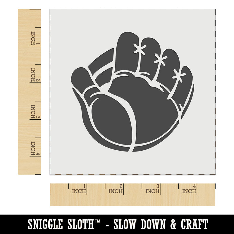 Baseball Catchers Mitt Gloves Wall Cookie DIY Craft Reusable Stencil