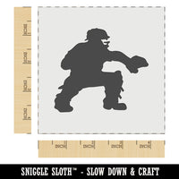 Baseball Player Catcher with Mitt Wall Cookie DIY Craft Reusable Stencil