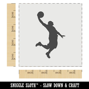 Basketball Player Slam Dunk Sports Wall Cookie DIY Craft Reusable Stencil