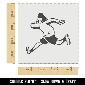 Cartoon Running Man Exercise Wall Cookie DIY Craft Reusable Stencil