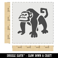 Grumpy Monkey with Curly Tail Wall Cookie DIY Craft Reusable Stencil