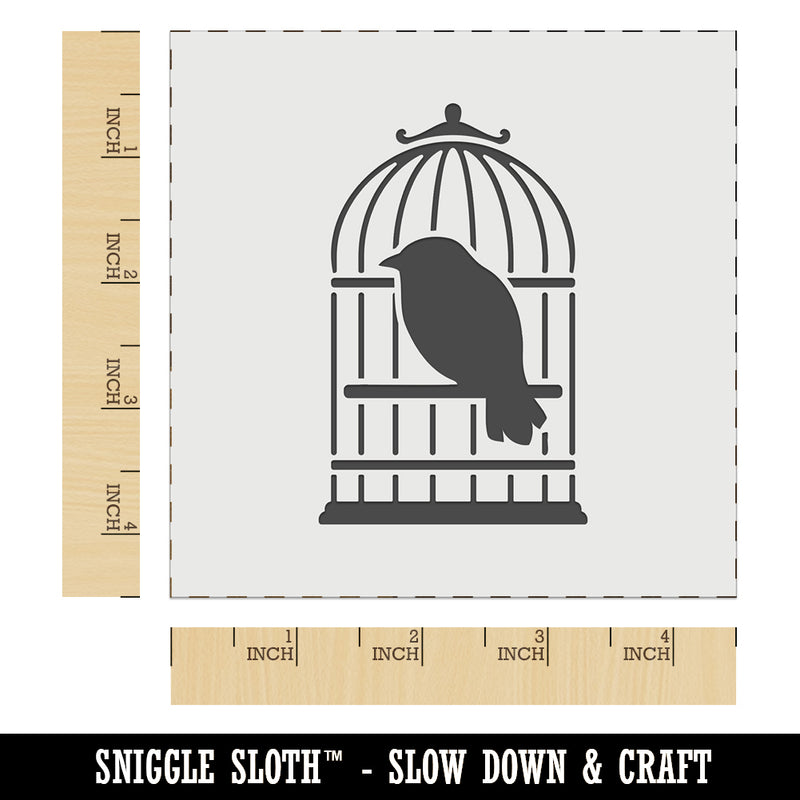 Pet Wire Bird in Birdcage Wall Cookie DIY Craft Reusable Stencil