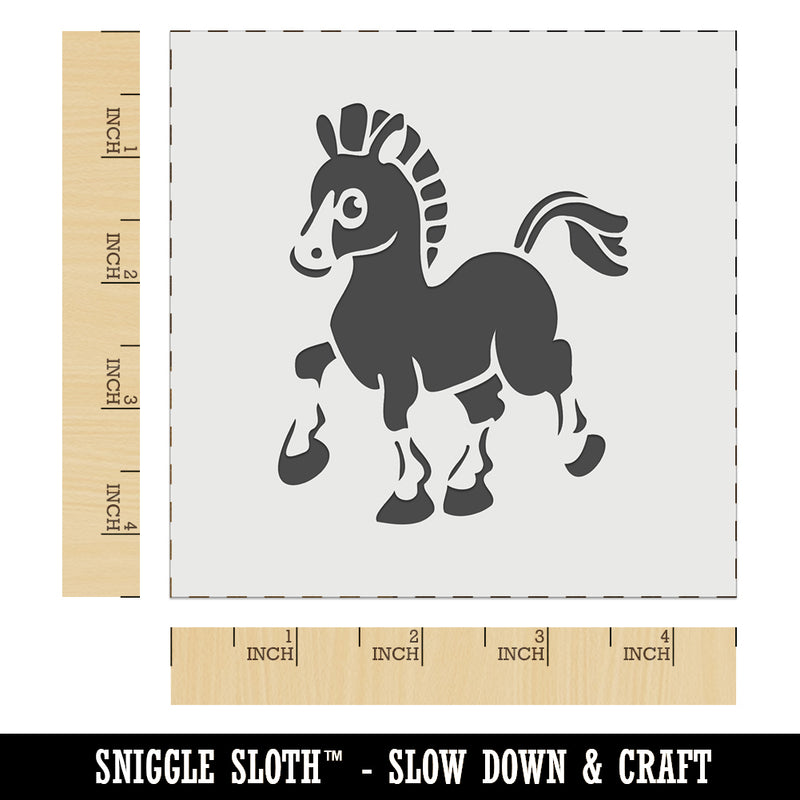 Prancing Pony Horse Mule Wall Cookie DIY Craft Reusable Stencil