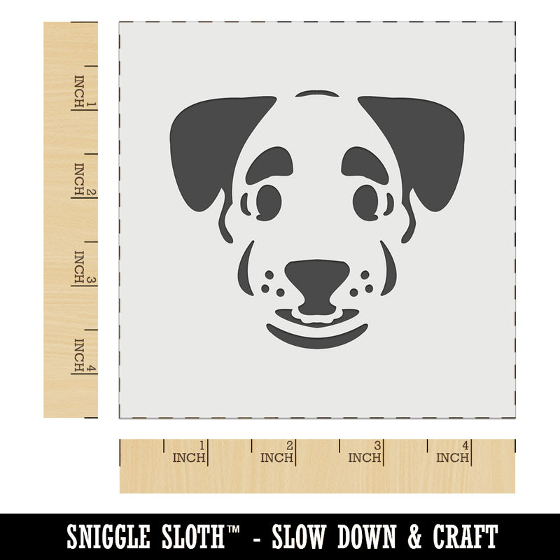 Puppy Dog with Big Eyebrows Wall Cookie DIY Craft Reusable Stencil