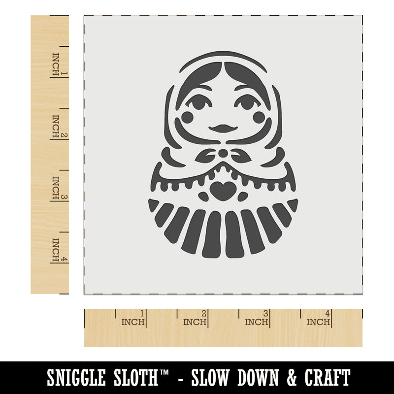 Russian Nesting Doll Matroyshka Babushka Wall Cookie DIY Craft Reusable Stencil