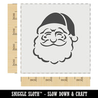 Santa Claus Head with Big Bushy Beard Christmas Holiday Wall Cookie DIY Craft Reusable Stencil