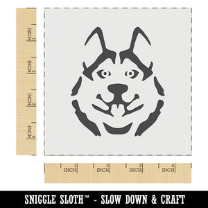 Siberian Husky Dog Face Wall Cookie DIY Craft Reusable Stencil