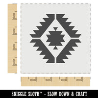Southwestern Diamond Triangle Pattern Wall Cookie DIY Craft Reusable Stencil