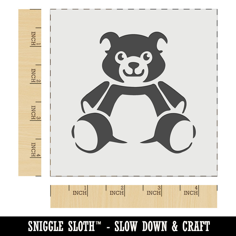 Teddy Bear Stuffed Animal Toy Wall Cookie DIY Craft Reusable Stencil
