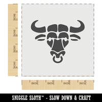 Water Buffalo Ox with Nose Ring Wall Cookie DIY Craft Reusable Stencil