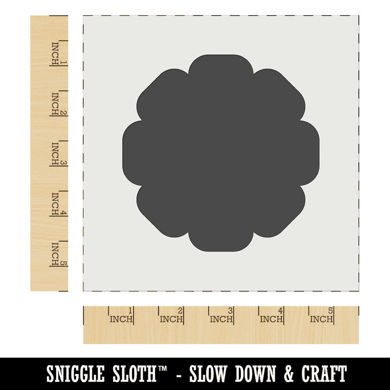 Flower Solid Wall Cookie DIY Craft Reusable Stencil