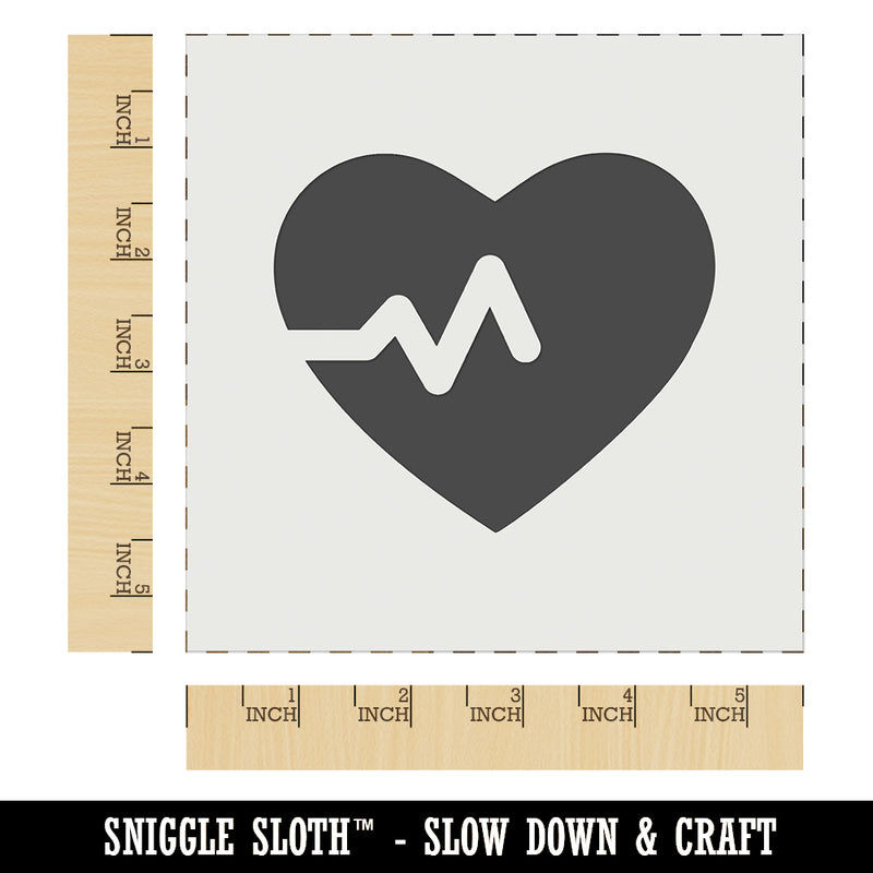 Heart Beat Wall Cookie DIY Craft Reusable Stencil