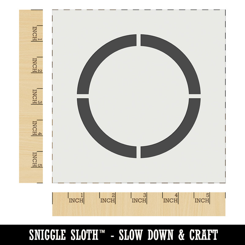 Circle Outline Wall Cookie DIY Craft Reusable Stencil