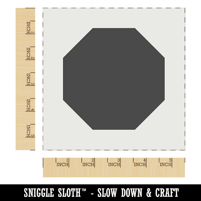 Octagon Solid Wall Cookie DIY Craft Reusable Stencil