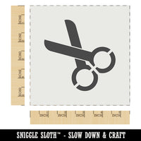 Scissors Symbol Wall Cookie DIY Craft Reusable Stencil