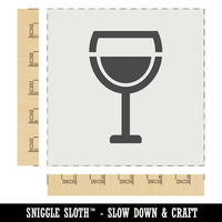 Wine Glass Half Full Wall Cookie DIY Craft Reusable Stencil