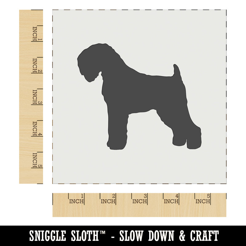 Black Russian Terrier Chornyi Dog Solid Wall Cookie DIY Craft Reusable Stencil