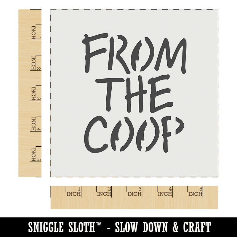 From the Coop Egg Wall Cookie DIY Craft Reusable Stencil