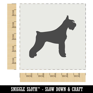 Giant Schnauzer Dog Solid Wall Cookie DIY Craft Reusable Stencil