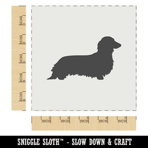 Long Haired Dachshund Dog Solid Wall Cookie DIY Craft Reusable Stencil