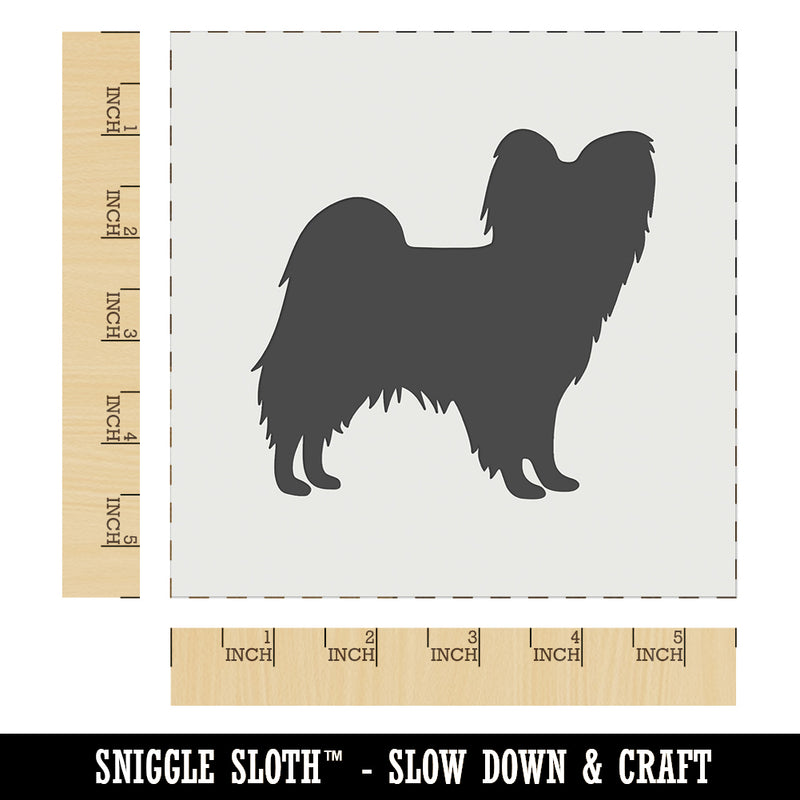 Papillon Continental Toy Spaniel Dog Solid Wall Cookie DIY Craft Reusable Stencil