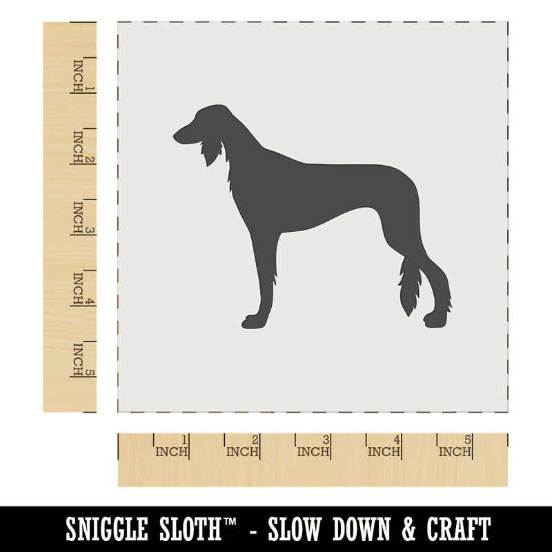 Saluki Dog Solid Wall Cookie DIY Craft Reusable Stencil