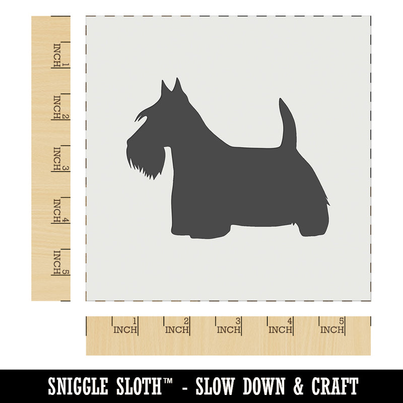 Scottish Terrier Scottie Dog Solid Wall Cookie DIY Craft Reusable Stencil