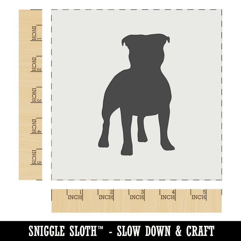 Staffordshire Bull Terrier Dog Solid Wall Cookie DIY Craft Reusable Stencil