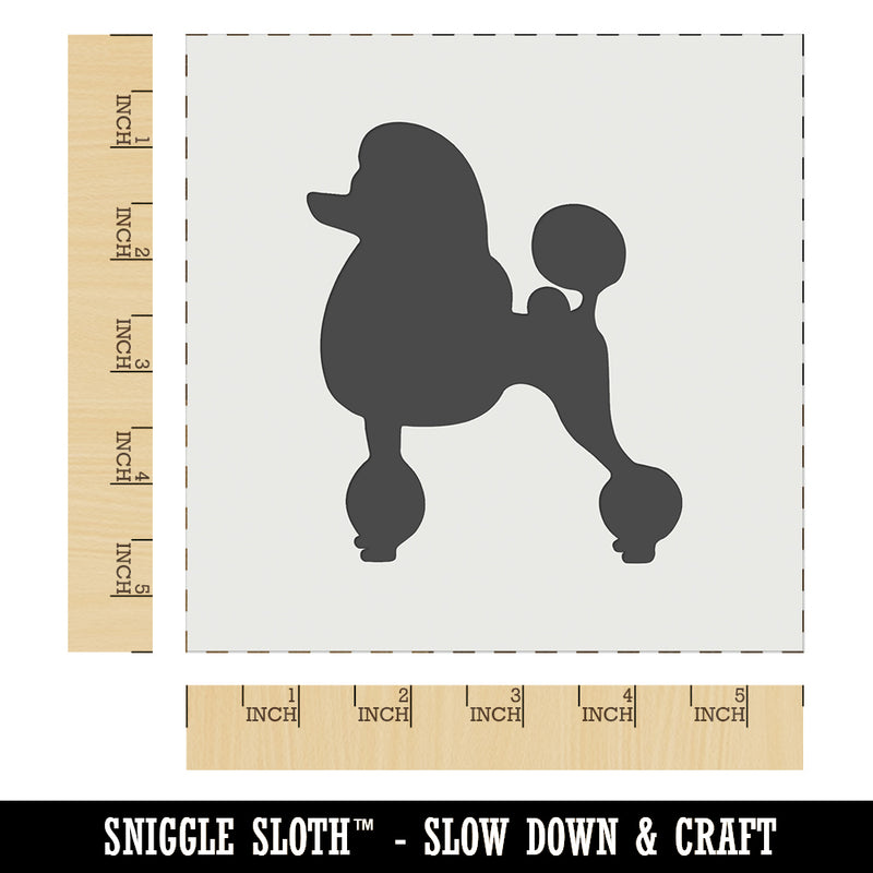 Standard Poodle Dog Solid Wall Cookie DIY Craft Reusable Stencil