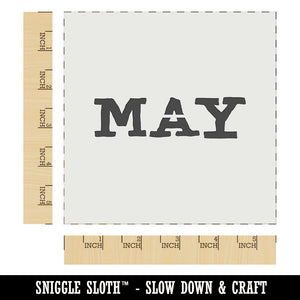 May Month Calendar Fun Text Wall Cookie DIY Craft Reusable Stencil